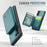 JEEHOOD For Samsung Galaxy Note 10 4G Case  J05 Leather Mobile Cover with Detachable Magnetic Card Bag - Blue - 5