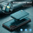 JEEHOOD For Samsung Galaxy Note 10 Plus 4G Case  J05 Leather Mobile Cover with Detachable Magnetic Card Bag - Blue - 4