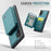 JEEHOOD For Samsung Galaxy Note 10 Plus 4G Case  J05 Leather Mobile Cover with Detachable Magnetic Card Bag - Blue - 5