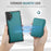 JEEHOOD For Samsung Galaxy Note 10 Plus 4G Case  J05 Leather Mobile Cover with Detachable Magnetic Card Bag - Blue - 6