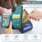 JEEHOOD For Samsung Galaxy Note 10 Plus 4G Case  J05 Leather Mobile Cover with Detachable Magnetic Card Bag - Blue - 7