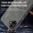 WANLONFENG For Samsung Galaxy A06 4G Magnetic Case  SD1 Series Nappa Texture PC TPU Phone Cover - Grey - 4