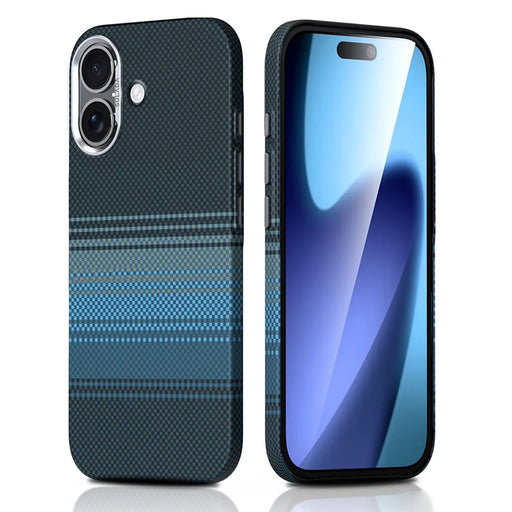 SULADA For iPhone 17 Magnetic Case Hard PC Anti-Scratch Phone Cover - Sunrise Blue - 1