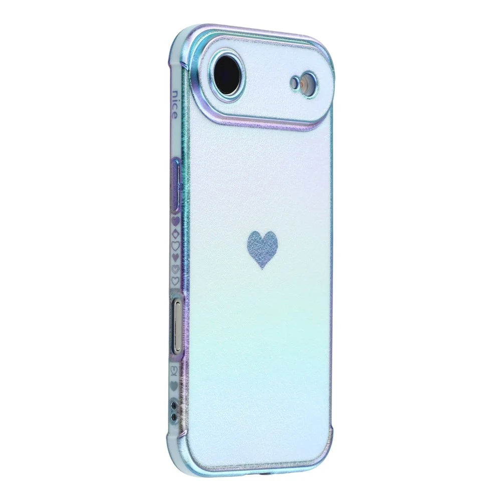 For iPhone Air Magnetic Case TPU Dazzling Color Electroplated Phone Back Cover - Blue - 1