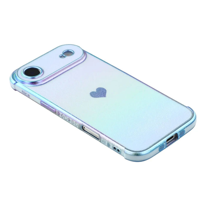 For iPhone Air Magnetic Case TPU Dazzling Color Electroplated Phone Back Cover - Blue - 4