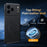 For iPhone 17 Pro Case Compatible with MagSafe Leather Coated TPU + PC Phone Cover - Black - 2