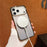 For iPhone 17 Pro Case Compatible with MagSafe Sparkling Glitter PC + TPU Phone Cover - Transparent Black - 3