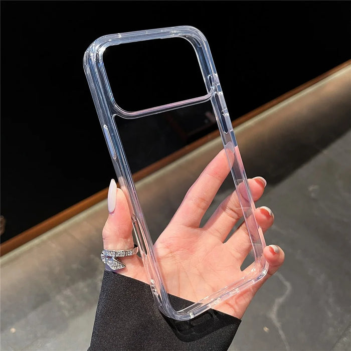 For iPhone 17 Pro Case High Transparency PC + TPU Phone Cover - Transparent White - 2