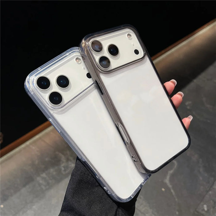 For iPhone 17 Pro Case High Transparency PC + TPU Phone Cover - Transparent White - 3