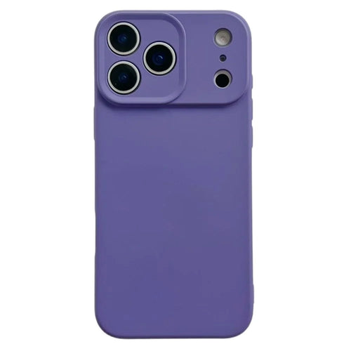 For iPhone 17 Pro Case Minimalist Solid Color Anti-scratch TPU Phone Cover with Soft Lining - Dark Purple - 1