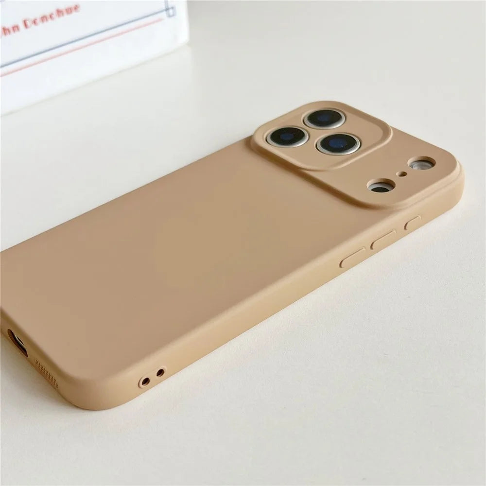 For iPhone 17 Pro Case Minimalist Solid Color Anti-scratch TPU Phone Cover with Soft Lining - Dark Purple - 3