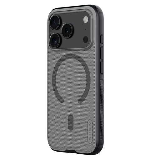 NILLKIN Super Frosted Shield Pro for iPhone 18 Pro / 17 Pro Magnetic Case Matte PC TPU Clear Black Phone Back Cover - Transparent Black - 1