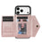 N.BEKUS For iPhone 18 Pro Max / 17 Pro Max Leather Zipper Case Card Holder Phone Cover with Shoulder Strap - Pink - 2