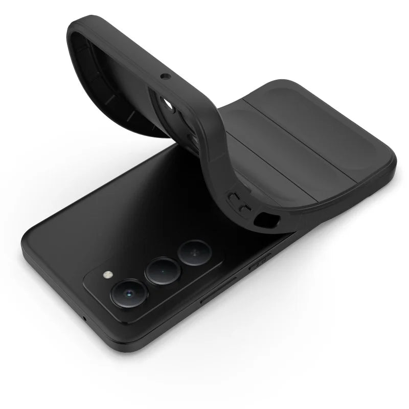 WANLONFENG For Xiaomi Redmi 15 5G (EU) (171mm) / Xiaomi Redmi 15 4G (EU) (171mm) TPU Case  HD Series Anti Slip Phone Cover with Tempered Glass - Black - 4