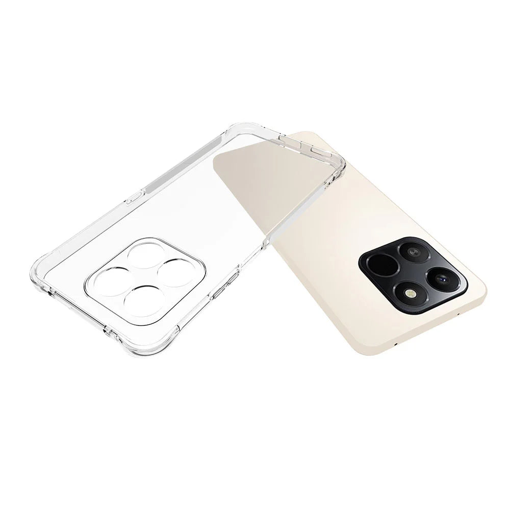 WANLONFENG For Honor 400 Smart 5G / 4G / X7d 4G Case  WL Series 2.0mm TPU Phone Cover with Tempered Glass Film - Transparent - 6