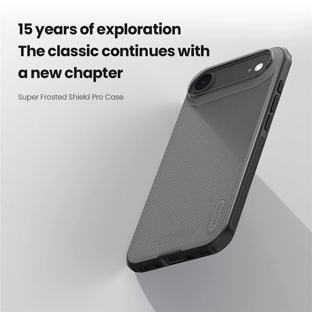 NILLKIN Super Frosted Shield Pro For iPhone Air Case Matte PC TPU Clear Black Phone Back Cover - 6