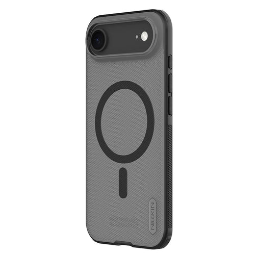 NILLKIN Super Frosted Shield Pro for iPhone Air Magnetic Case Matte PC TPU Clear Black Phone Back Cover - Transparent Black - 1