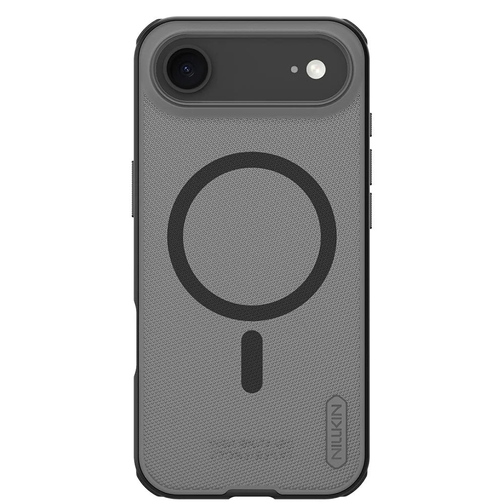 NILLKIN Super Frosted Shield Pro for iPhone Air Magnetic Case Matte PC TPU Clear Black Phone Back Cover - Transparent Black - 3