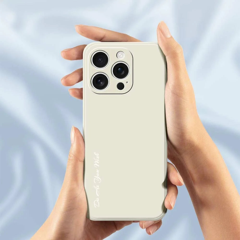 DO AS YOU WISH For iPhone 15 Pro Case Straight Edge TPU Phone Back Cover Precise Cutouts - White - 5