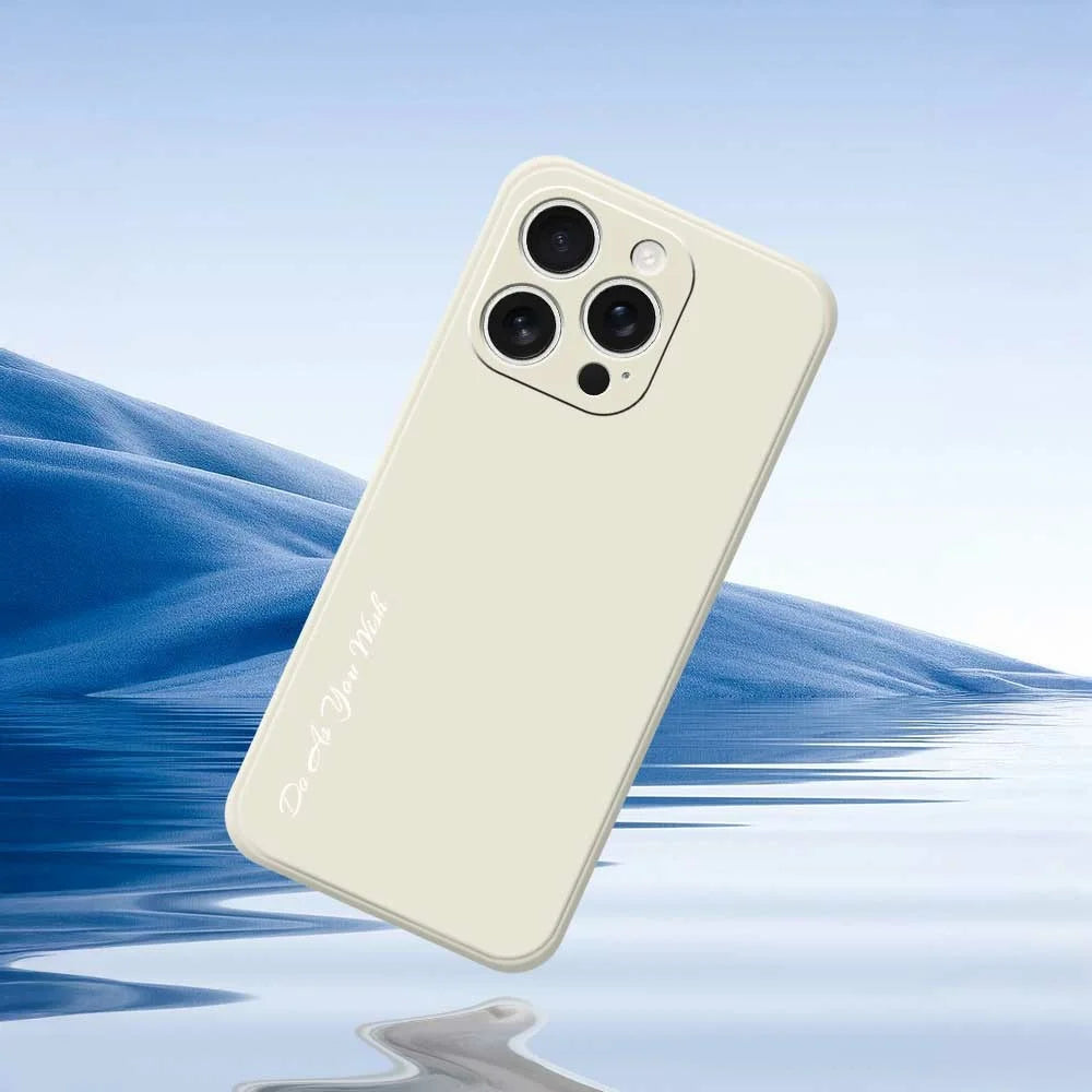DO AS YOU WISH For iPhone 15 Pro Max Case Straight Edge TPU Phone Back Cover Precise Cutouts - White - 6