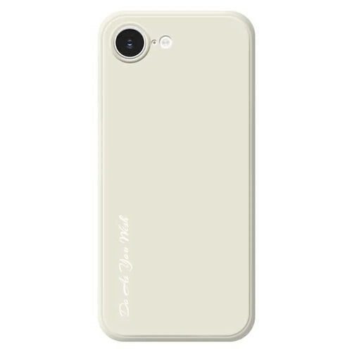 DO AS YOU WISH For iPhone 17e / 16e Case Straight Edge TPU Phone Back Cover Precise Cutouts - White - 1