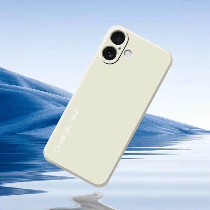 DO AS YOU WISH For iPhone 16 Plus Case Straight Edge TPU Phone Back Cover Precise Cutouts - White - 6