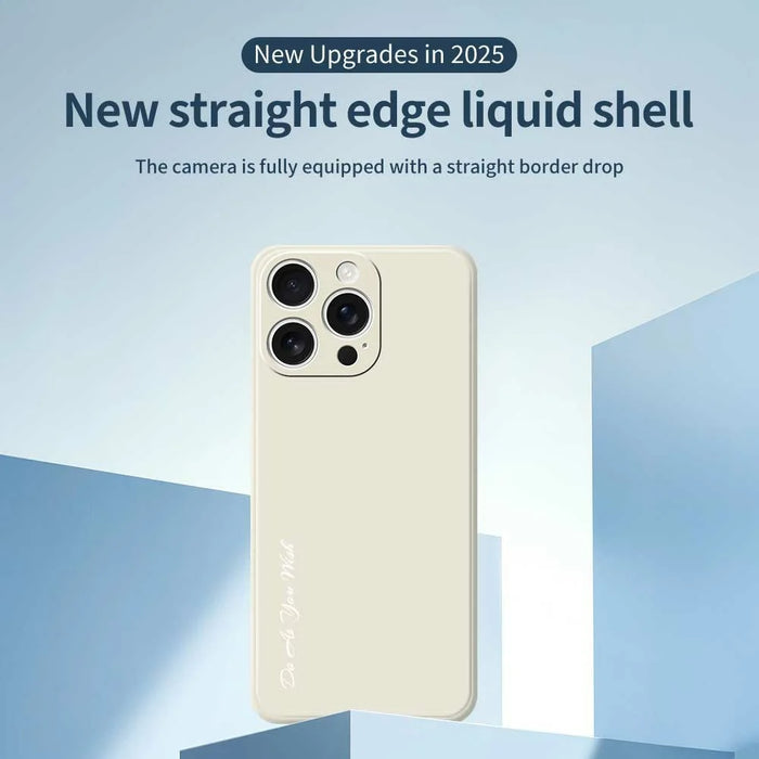 DO AS YOU WISH For iPhone 16 Pro Max Case Straight Edge TPU Phone Back Cover Precise Cutouts - White - 2