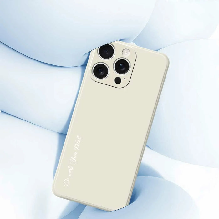 DO AS YOU WISH For iPhone 16 Pro Max Case Straight Edge TPU Phone Back Cover Precise Cutouts - White - 4