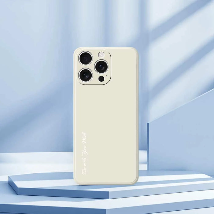 DO AS YOU WISH For iPhone 16 Pro Max Case Straight Edge TPU Phone Back Cover Precise Cutouts - White - 7