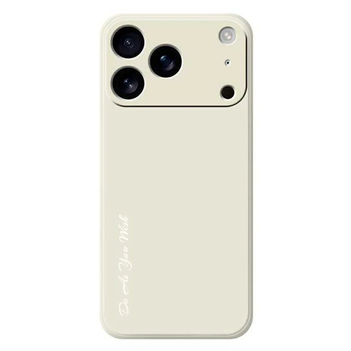 DO AS YOU WISH For iPhone 18 Pro / 17 Pro Case Straight Edge TPU Phone Back Cover Precise Cutouts - White - 1