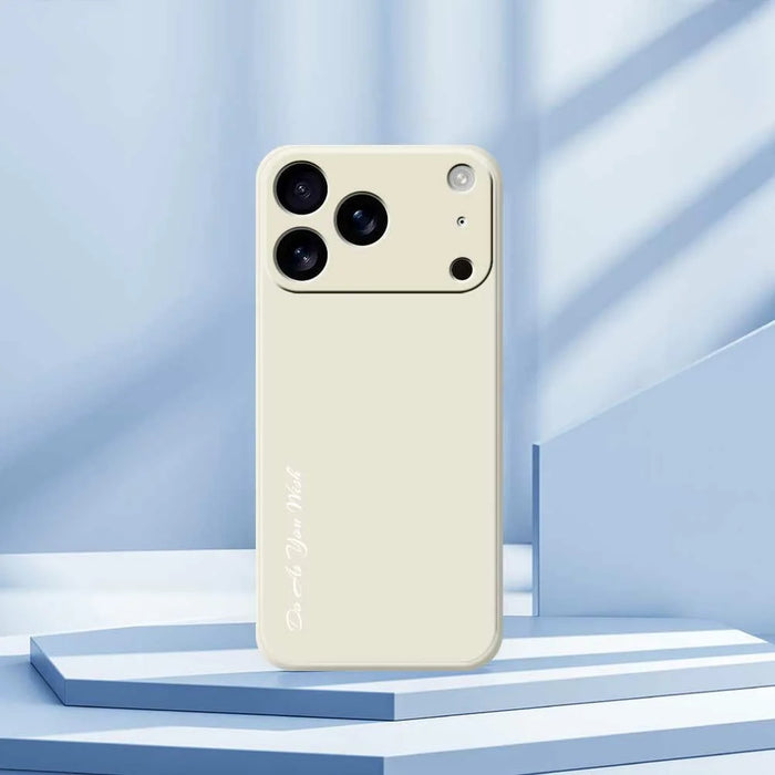 DO AS YOU WISH For iPhone 18 Pro / 17 Pro Case Straight Edge TPU Phone Back Cover Precise Cutouts - White - 7