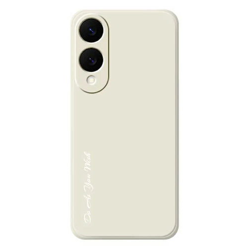 DO AS YOU WISH For Samsung Galaxy S25 Edge Case Straight Edge TPU Phone Back Cover Precise Cutouts - White - 1
