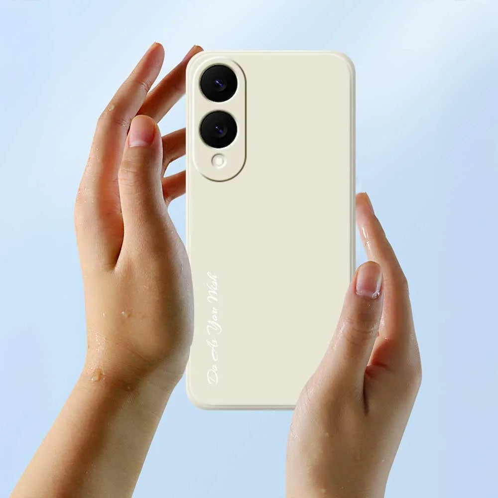 DO AS YOU WISH For Samsung Galaxy S25 Edge Case Straight Edge TPU Phone Back Cover Precise Cutouts - White - 5