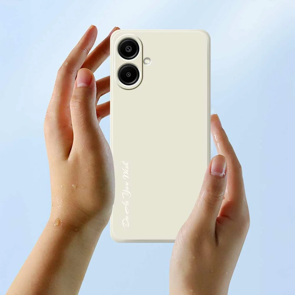 DO AS YOU WISH For Samsung Galaxy A08 5G / A08 4G / A07 5G / A07 4G Case Straight Edge TPU Phone Back Cover Precise Cutouts - White - 5