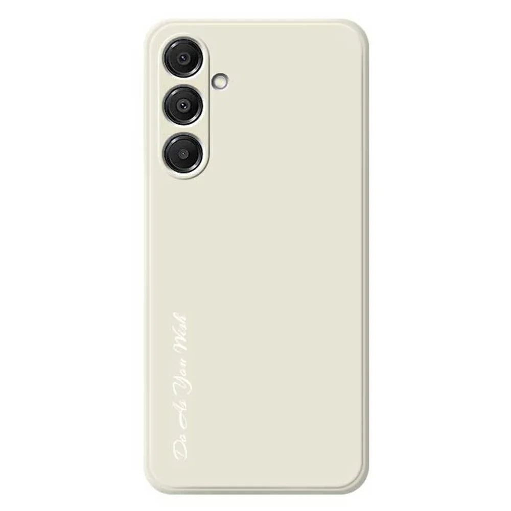 DO AS YOU WISH For Samsung Galaxy A16 5G  /  4G Case Straight Edge TPU Phone Back Cover Precise Cutouts - White - 1