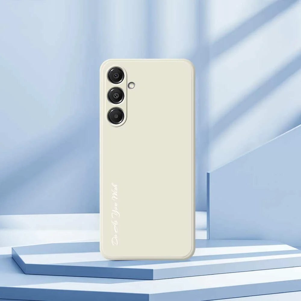 DO AS YOU WISH For Samsung Galaxy A16 5G  /  4G Case Straight Edge TPU Phone Back Cover Precise Cutouts - White - 7