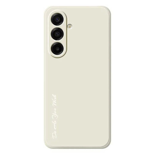 DO AS YOU WISH For Samsung Galaxy A18 5G / A18 4G / A17 5G / A17 4G Case Straight Edge TPU Phone Back Cover Precise Cutouts - White - 1