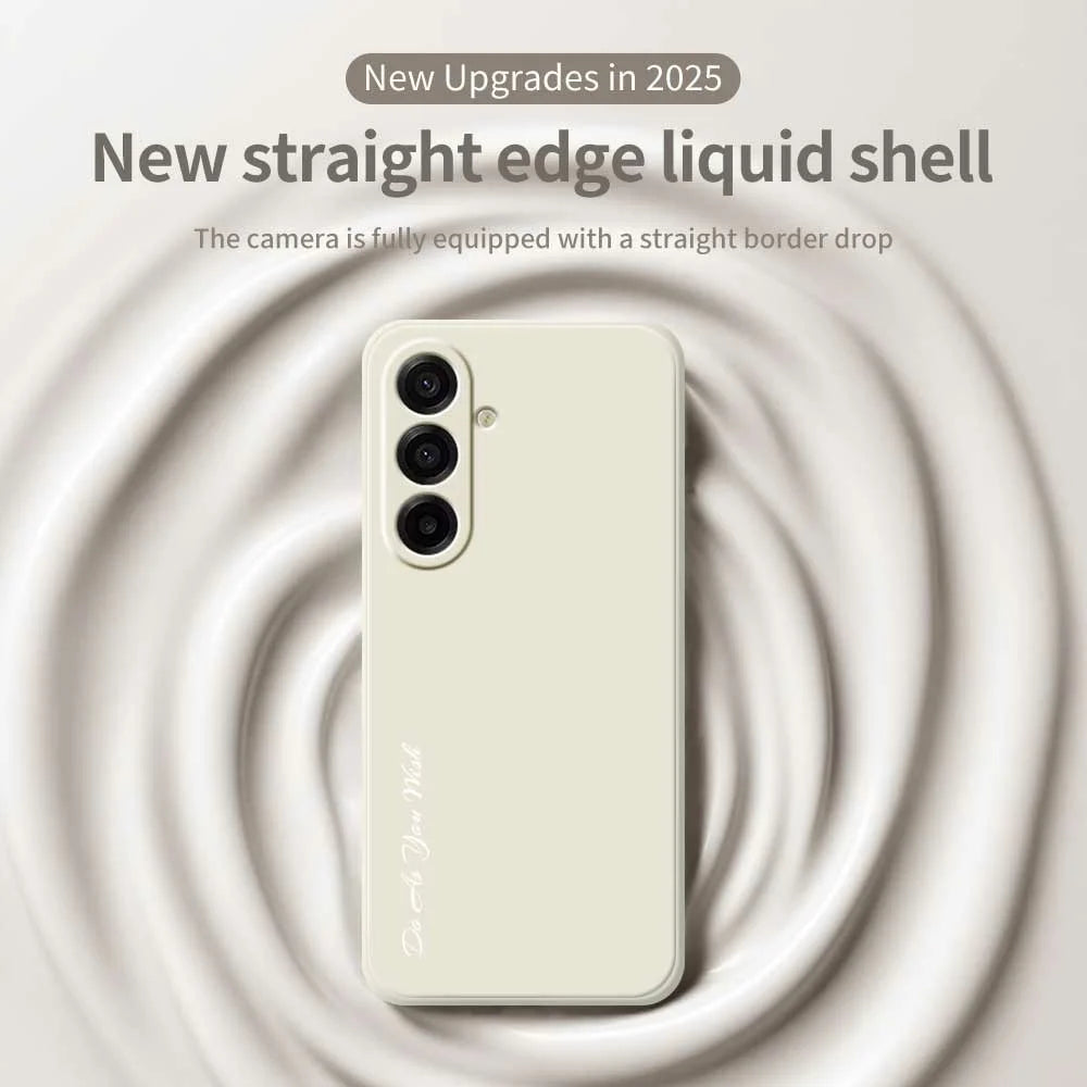 DO AS YOU WISH For Samsung Galaxy A18 5G / A18 4G / A17 5G / A17 4G Case Straight Edge TPU Phone Back Cover Precise Cutouts - White - 2