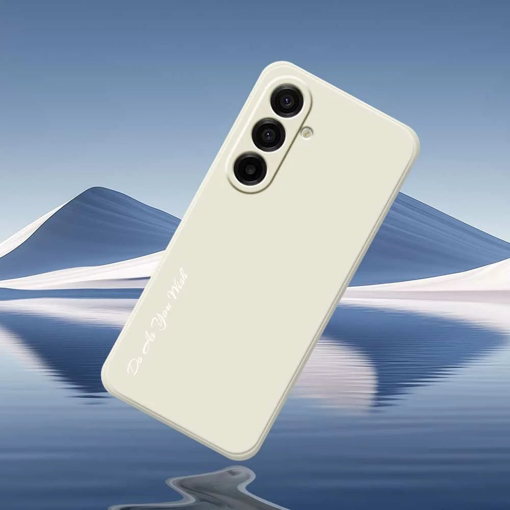 DO AS YOU WISH For Samsung Galaxy A18 5G / A18 4G / A17 5G / A17 4G Case Straight Edge TPU Phone Back Cover Precise Cutouts - White - 6