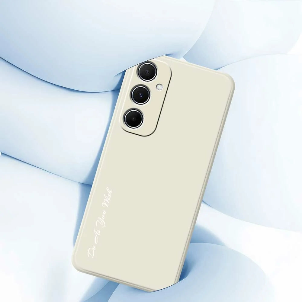 DO AS YOU WISH For Samsung Galaxy A25 5G (Global) (161mm) Case Straight Edge TPU Phone Back Cover Precise Cutouts - White - 4