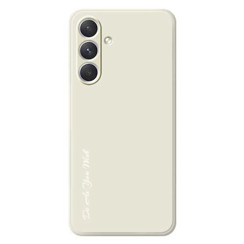 DO AS YOU WISH For Samsung Galaxy A54 5G Case Straight Edge TPU Phone Back Cover Precise Cutouts - White - 1