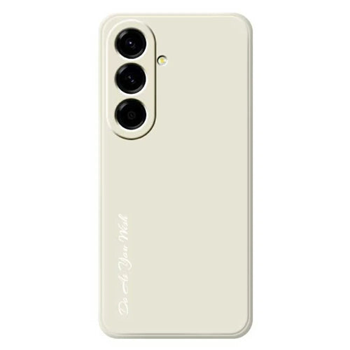 DO AS YOU WISH For Samsung Galaxy A56 5G Case Straight Edge TPU Phone Back Cover Precise Cutouts - White - 1