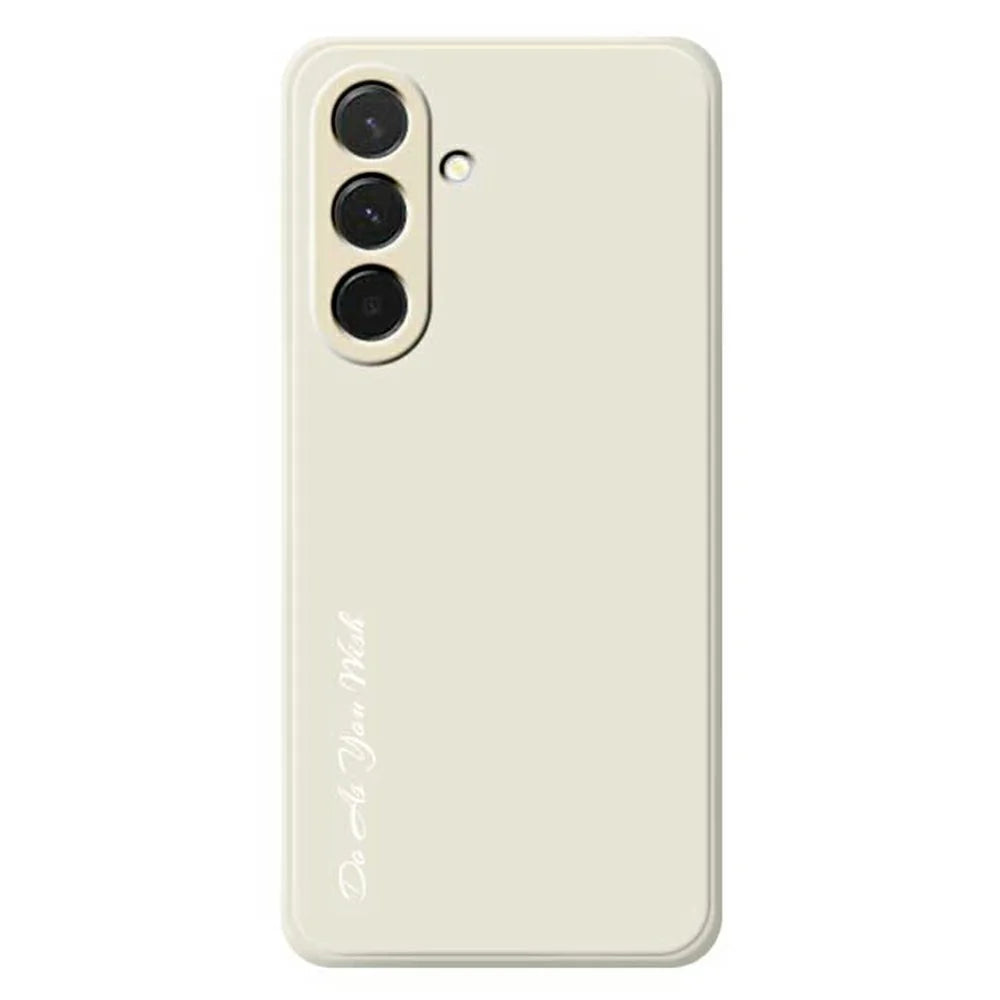 DO AS YOU WISH For Samsung Galaxy A36 5G Case Straight Edge TPU Phone Back Cover Precise Cutouts - White - 1