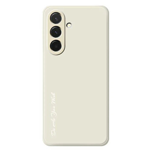 DO AS YOU WISH For Samsung Galaxy A36 5G Case Straight Edge TPU Phone Back Cover Precise Cutouts - White - 1