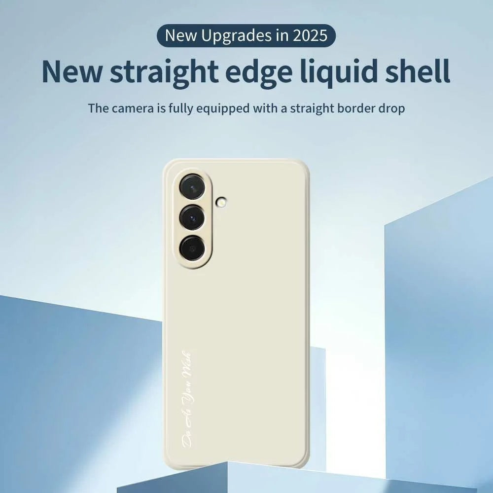 DO AS YOU WISH For Samsung Galaxy A36 5G Case Straight Edge TPU Phone Back Cover Precise Cutouts - White - 2