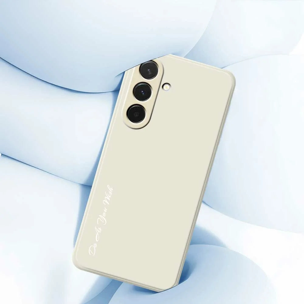 DO AS YOU WISH For Samsung Galaxy A36 5G Case Straight Edge TPU Phone Back Cover Precise Cutouts - White - 4