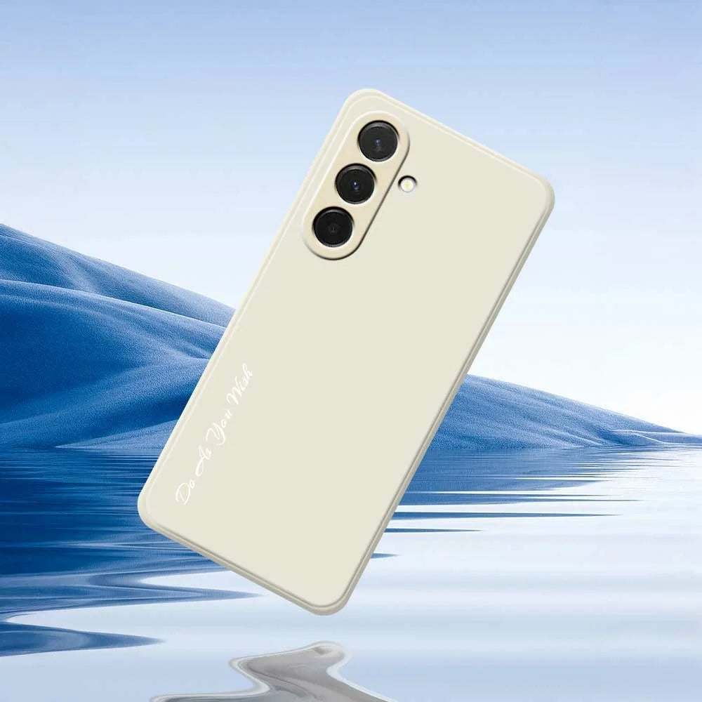 DO AS YOU WISH For Samsung Galaxy A36 5G Case Straight Edge TPU Phone Back Cover Precise Cutouts - White - 6