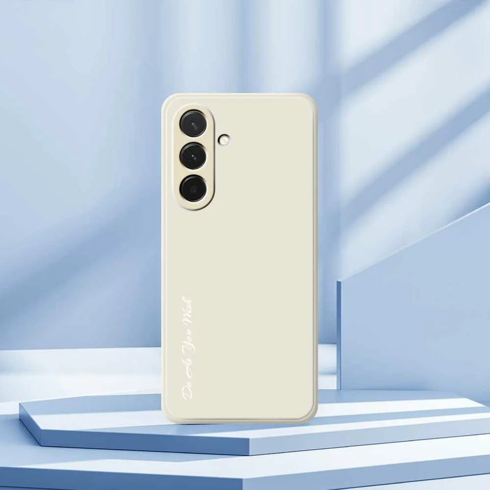 DO AS YOU WISH For Samsung Galaxy A36 5G Case Straight Edge TPU Phone Back Cover Precise Cutouts - White - 7
