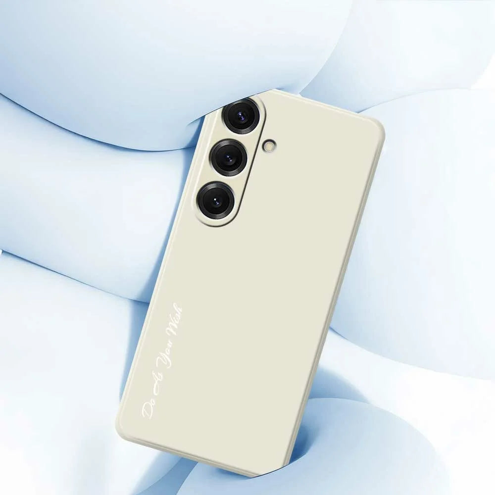 DO AS YOU WISH For Samsung Galaxy S25 Case Straight Edge TPU Phone Back Cover Precise Cutouts - White - 4