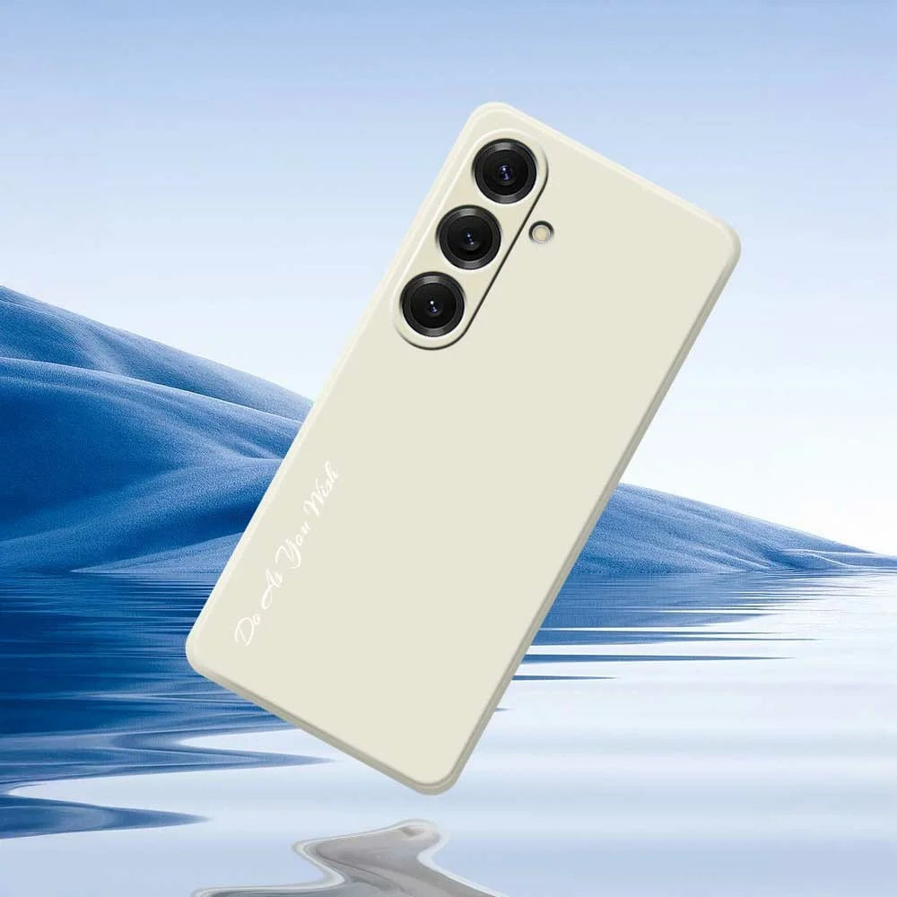 DO AS YOU WISH For Samsung Galaxy S25 Case Straight Edge TPU Phone Back Cover Precise Cutouts - White - 6